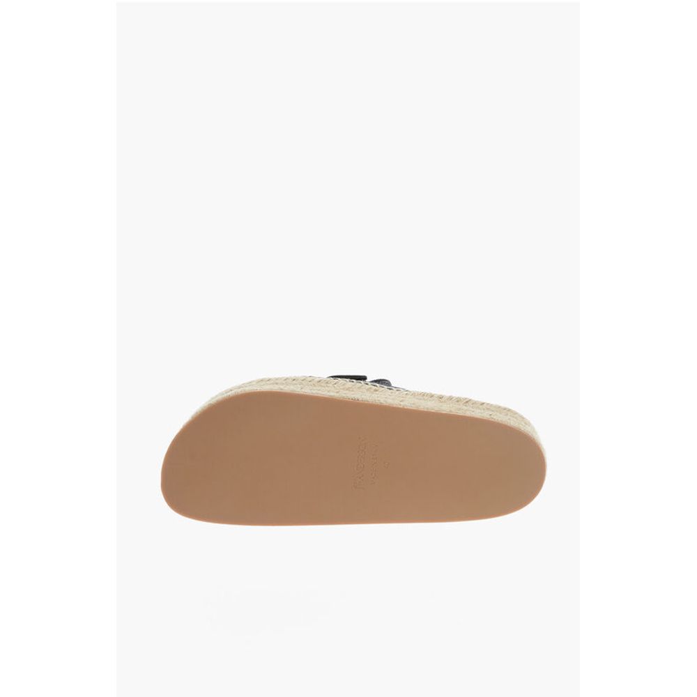 J.W.Anderson Denim Mules with Raffia Sole