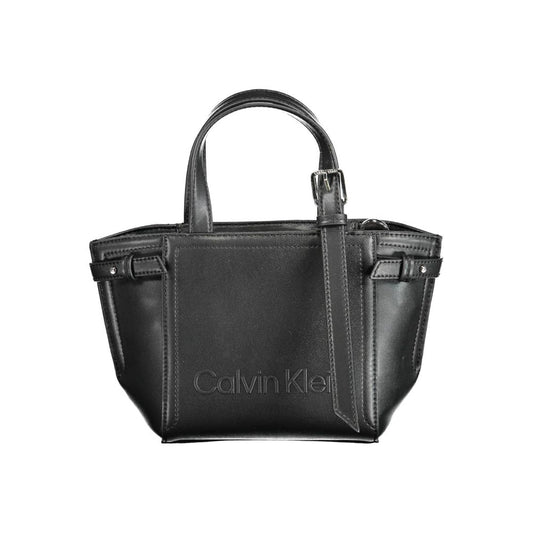 Calvin Klein Črna poliestrska torbica
