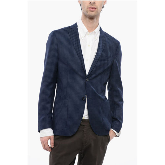 Corneliani 17,25 Microns Houndstooth Wool GATE Blazer