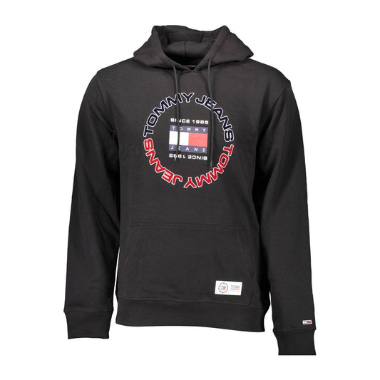 Tommy Hilfiger Moški pulover iz črnega bombaža