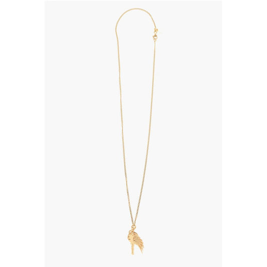 Emanuele Bicocchi Golden Effect Silver Necklace with Pendant