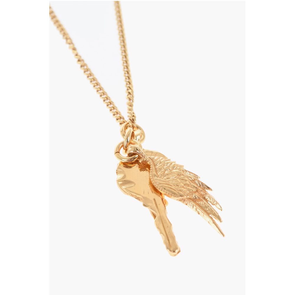 Emanuele Bicocchi Golden Effect Silver Necklace with Pendant
