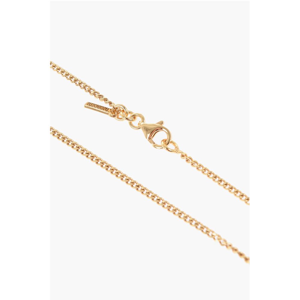 Emanuele Bicocchi Golden Effect Silver Necklace with Pendant