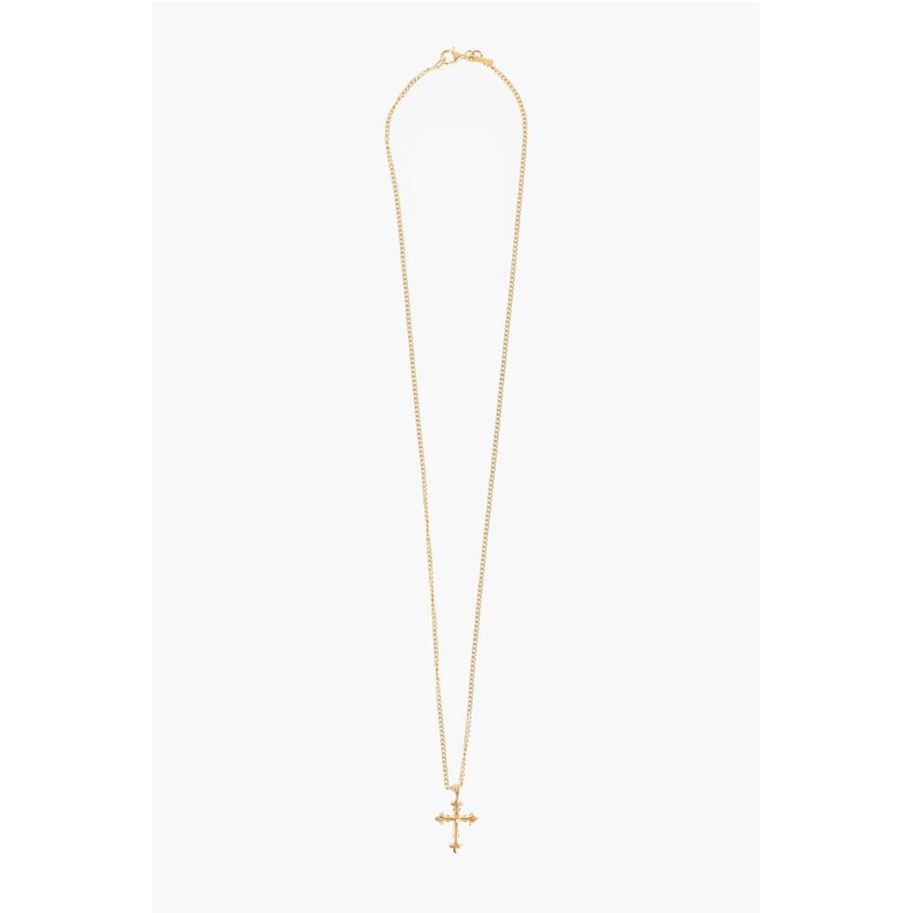 Emanuele Bicocchi Golde-Effect Silver Chain Necklace