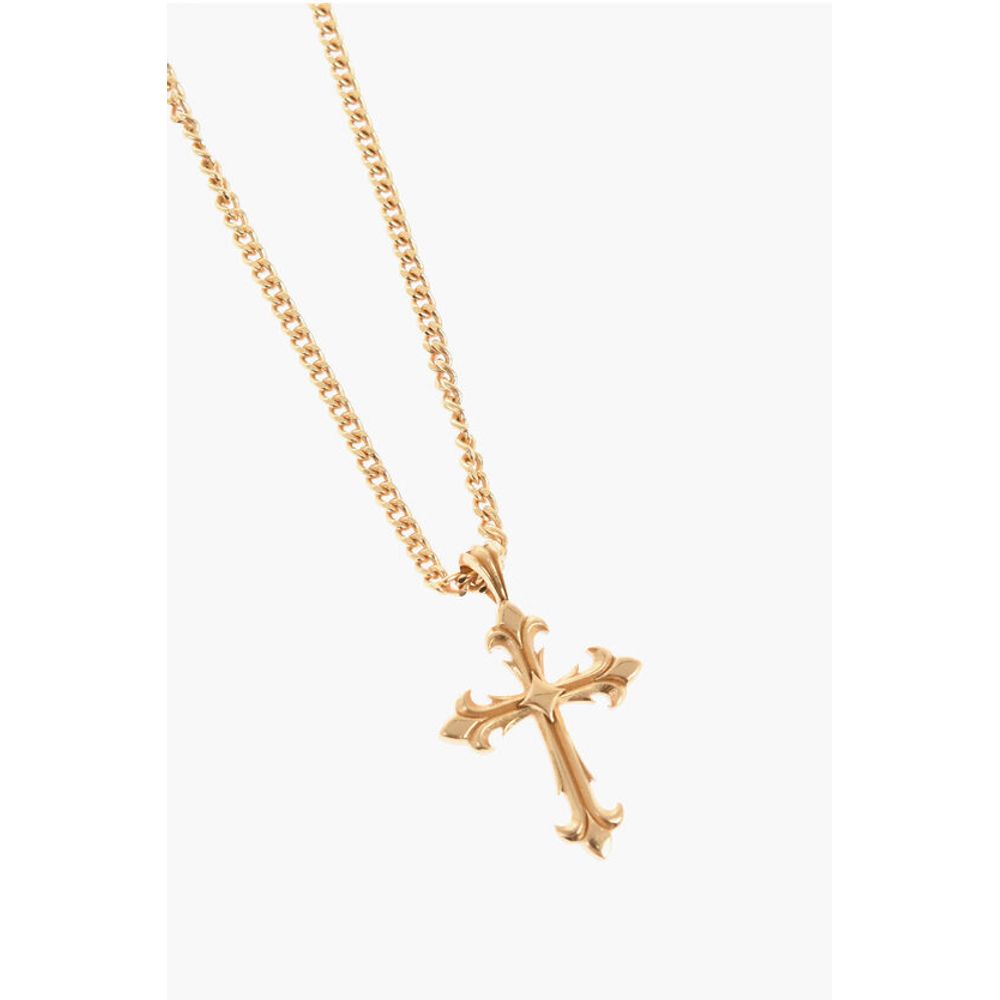 Emanuele Bicocchi Golde-Effect Silver Chain Necklace