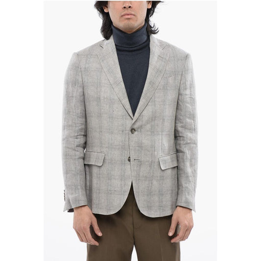 Nino Danieli Checked Wool Blend Blazer
