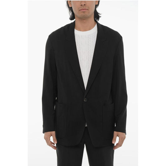 Hevo Lightweight Virgin Wool CAPITOLO Blazer with Patch Pockets