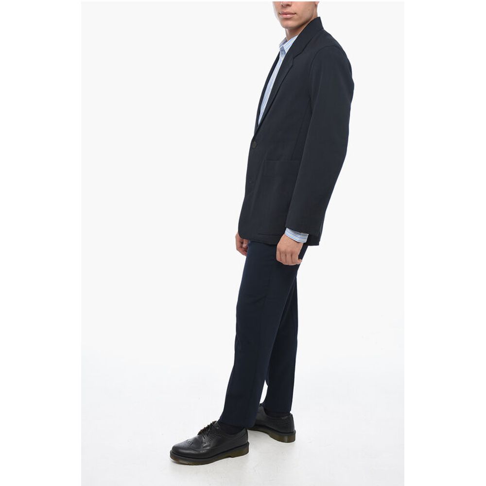 Studio Nicholson Wool-blended Blazer with Notch Lapel