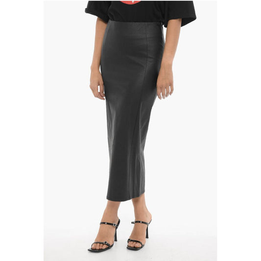 Adriana Hot Couture Faux Leather Pencil Skirt with Back Zip