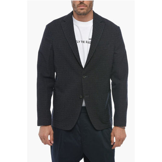 Altea Unlined ALFONSO Vichy Patterned Blazer