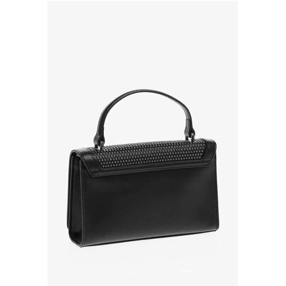 Moschino LOVE Faux Leather Embellished Studs Hand Bag with Chain