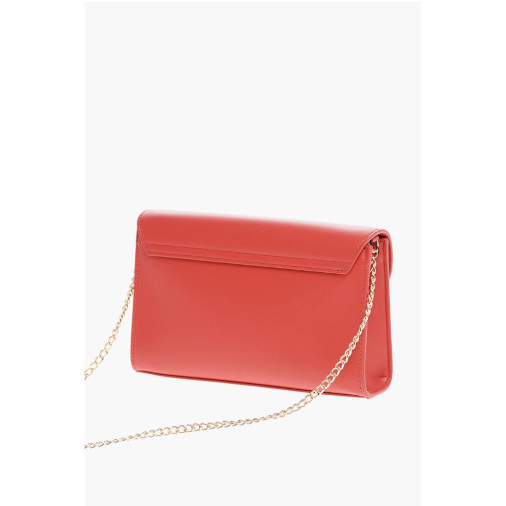 Moschino LOVE Faux Leather Crossbody Bag with Golden Details