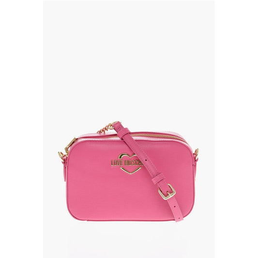 Moschino LOVE Faux Leather Crossbody Bag with Golden Details