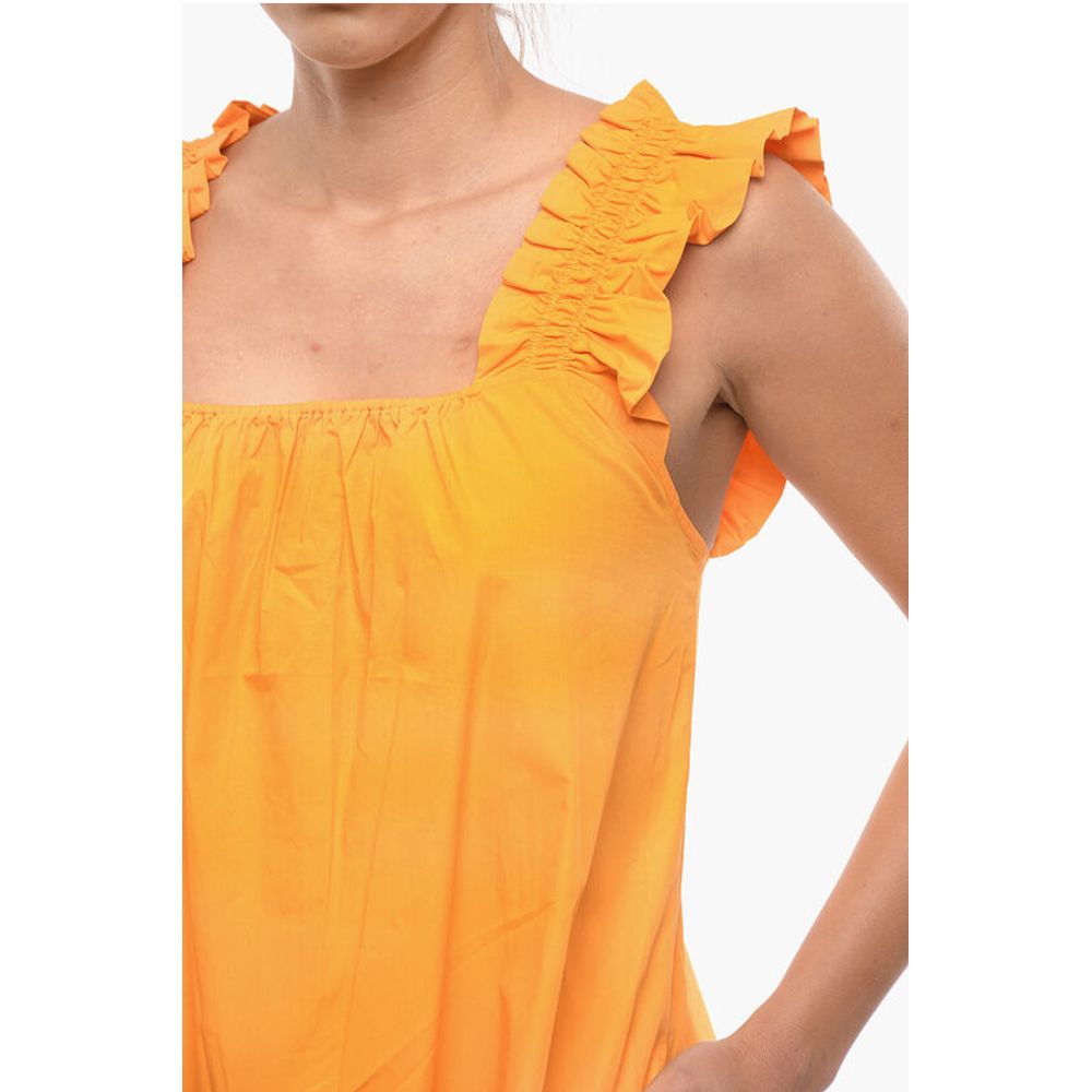 Samsoe Samsoe Flared GILL Maxi Dress with gathers Details
