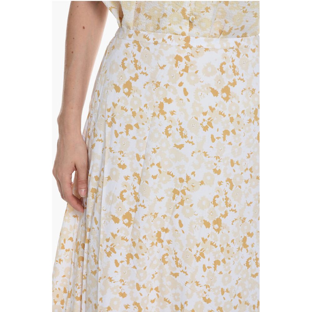 Samsoe Samsoe Floral-Printed ANDINA Flared Maxi Skirt