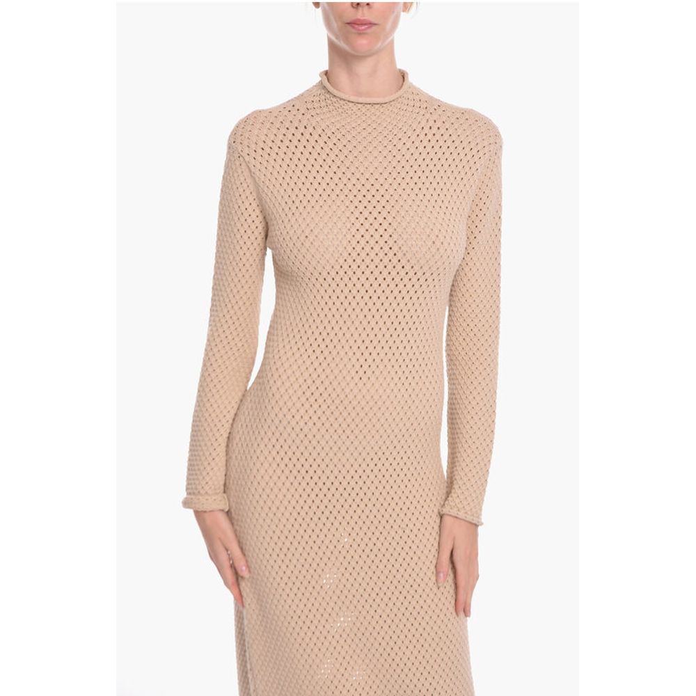 Aeron Viscose-knit SHELA Long Dress with Turtleneck