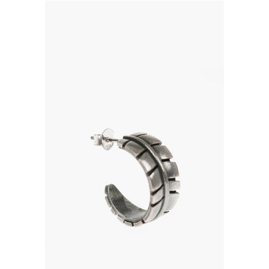 NOVE25 Feather Shaped Single Hoop Earring