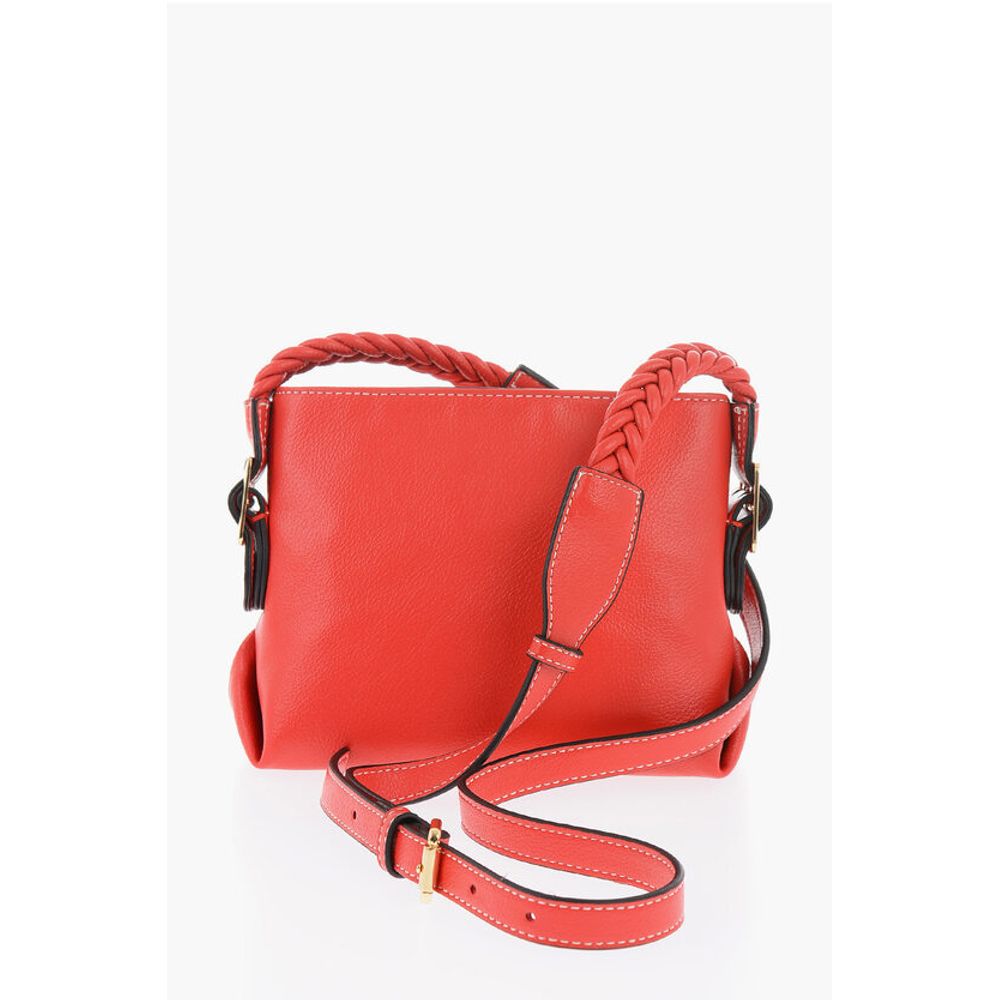 Moschino LOVE Faux Leather Crossbody Bag with Braided Details