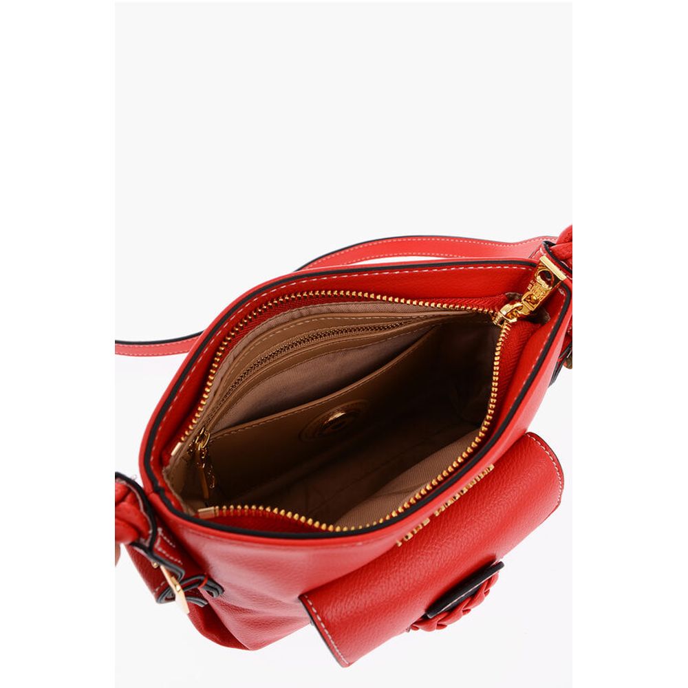 Moschino LOVE Faux Leather Crossbody Bag with Braided Details