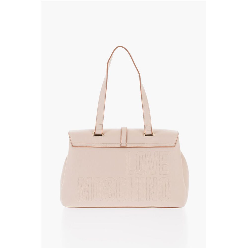 Moschino LOVE Faux Leather Bag with Removable Shoulder Strap