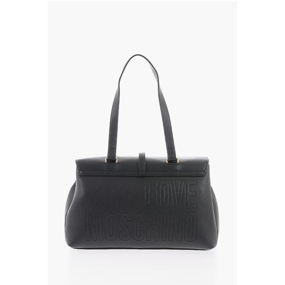 Moschino LOVE Faux Leather Bag with Removable Shoulder Strap