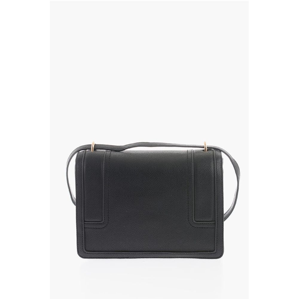 Moschino LOVE Faux Leather Crossbody Bag with Golden Logo