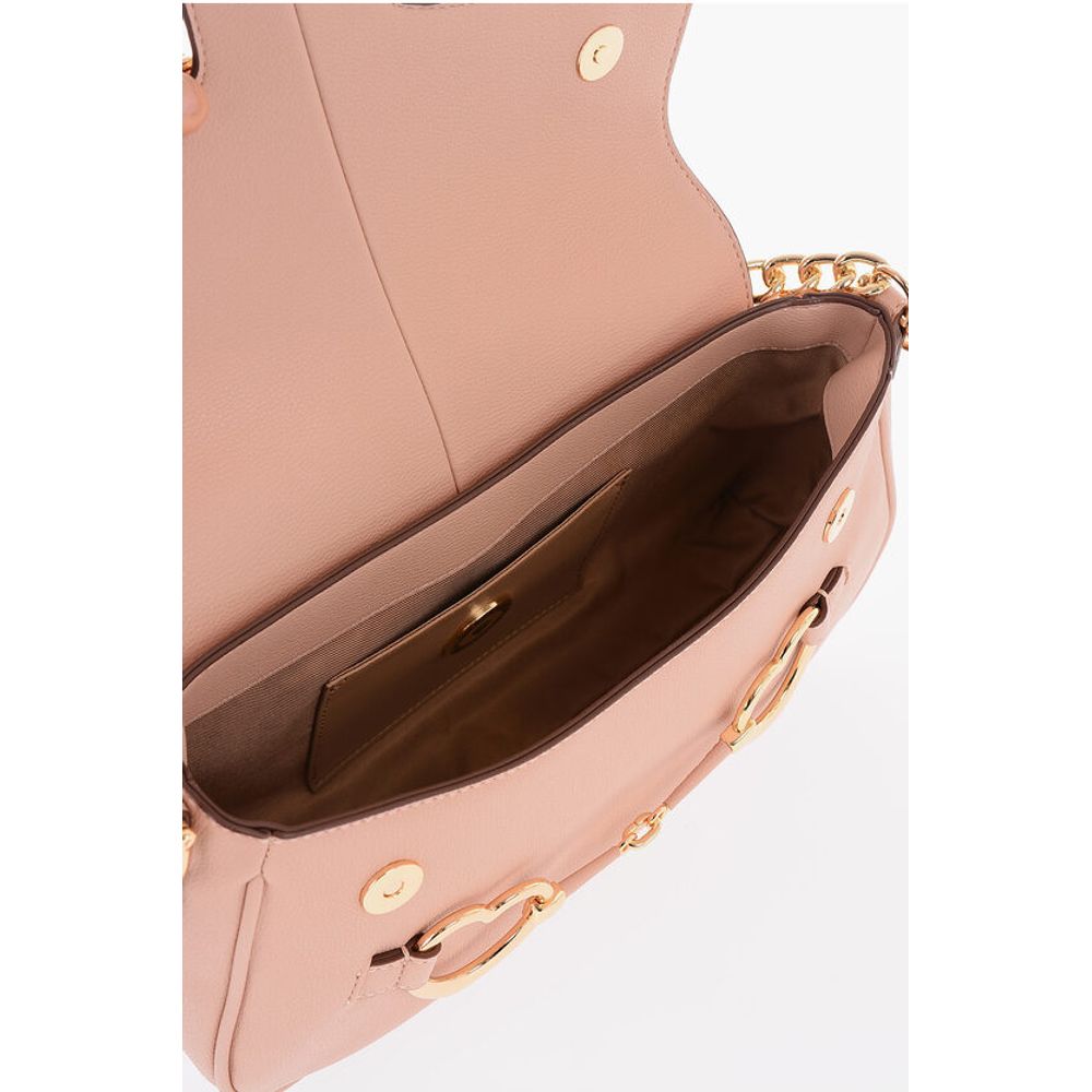 Moschino LOVE Faux Leather BIG HEARTBIT Shoulder Bag