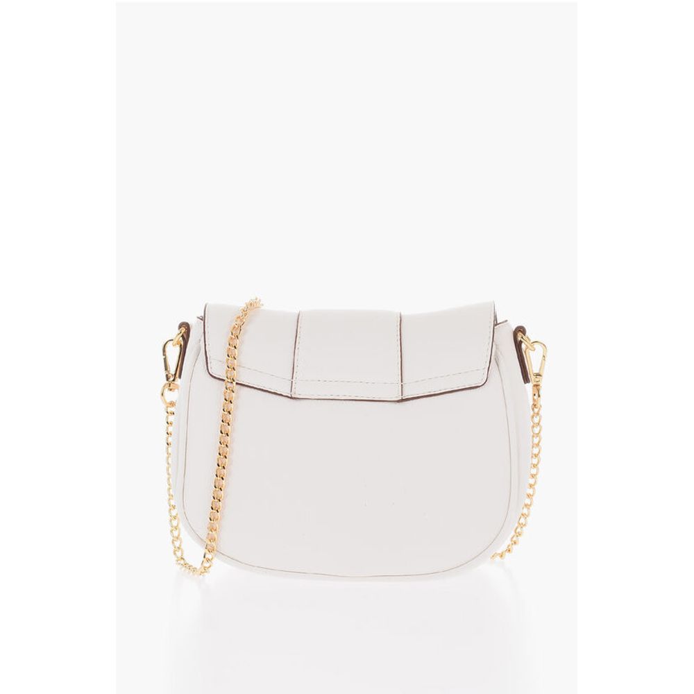 Moschino LOVE Faux Leather BIG HEARTBIT Crossbody Bag with Golden Cla