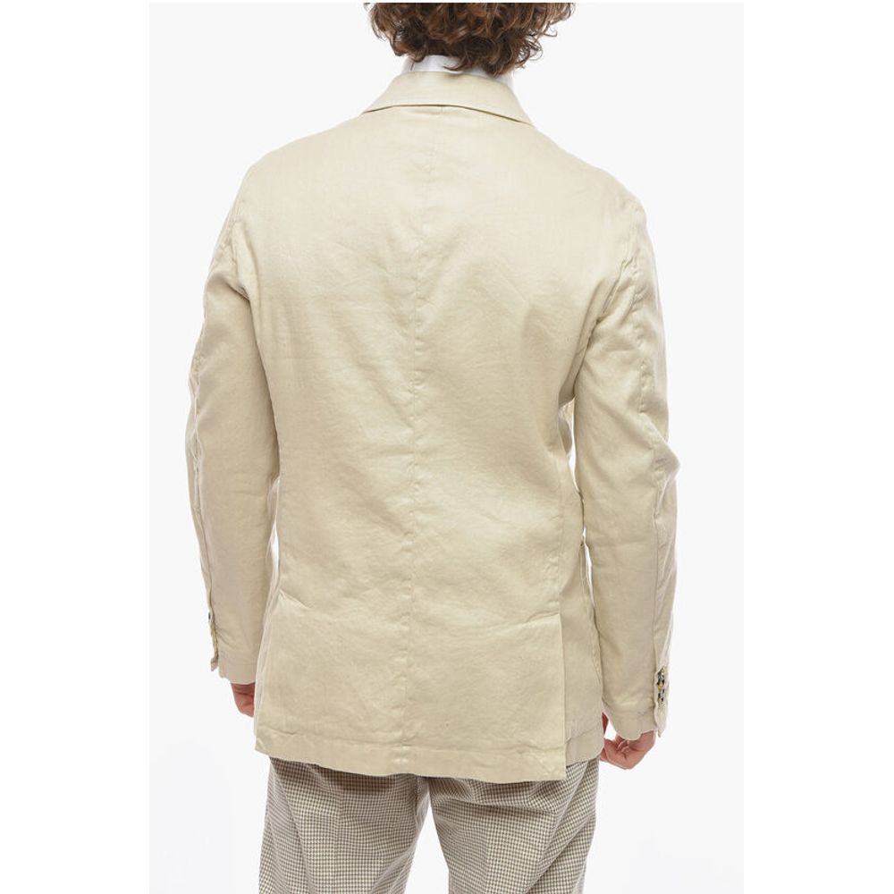 Cruna side vents CHELSEA 2-button blazer with patch pocket
