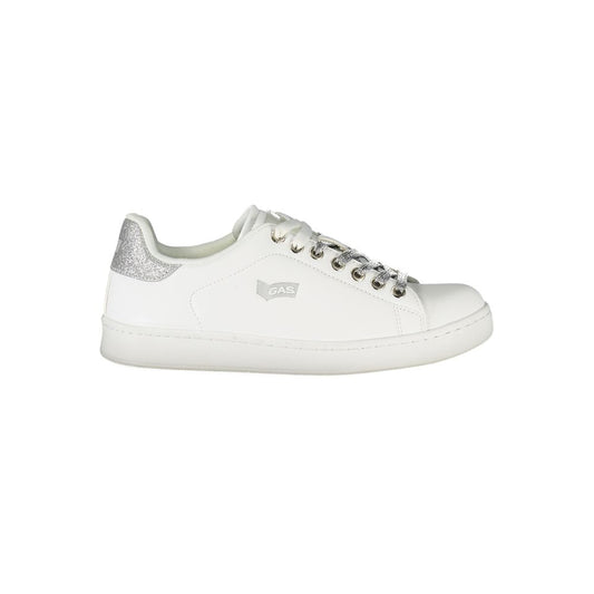 Gas White Polyester Women Sneaker