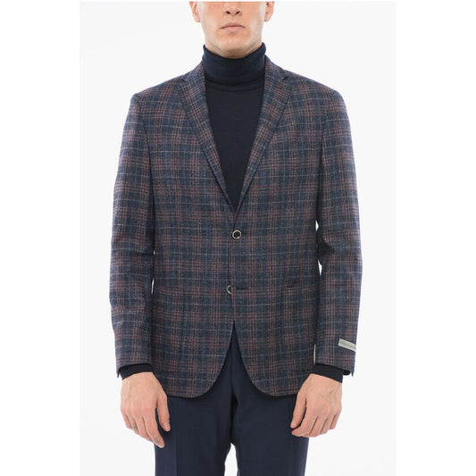 Nino Danieli Wool Single Breasted Blazer With Flap Pockets
