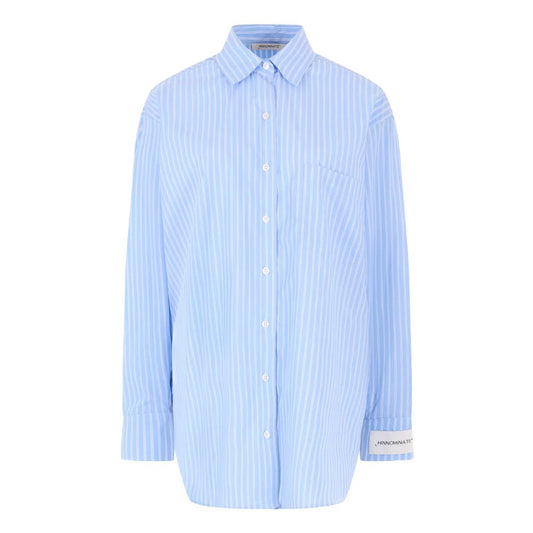 Hinnominate Blue Cotton Shirt
