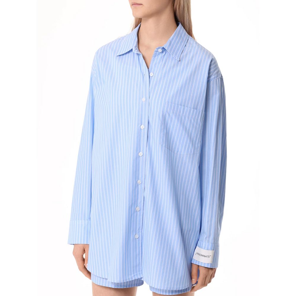 Hinnominate Blue Cotton Shirt