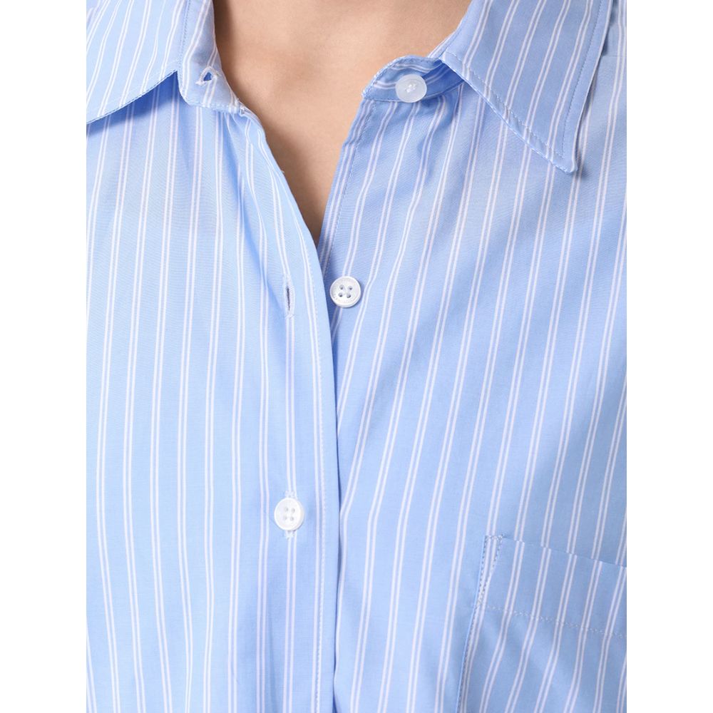 Hinnominate Blue Cotton Shirt