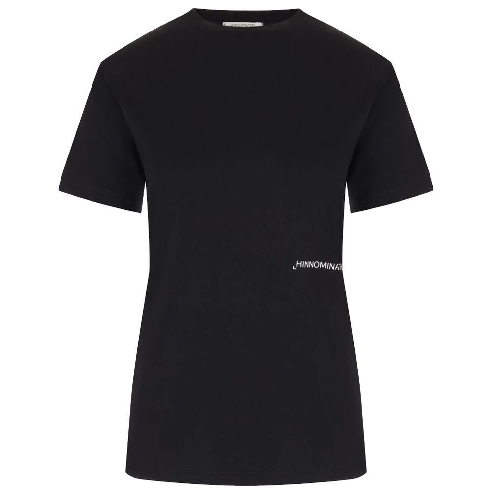 Hinnominate Black Cotton Tops & T-Shirt