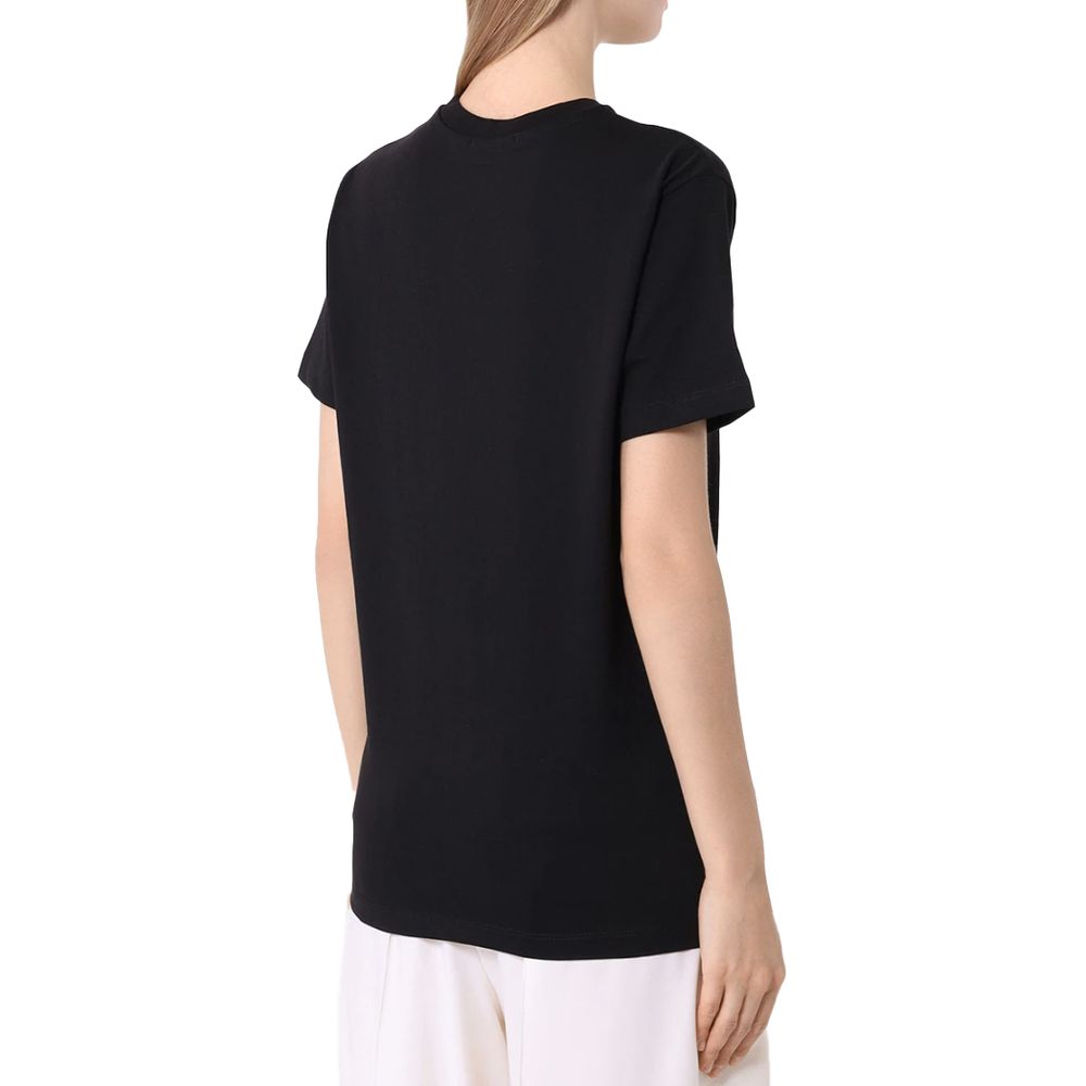 Hinnominate Black Cotton Tops & T-Shirt