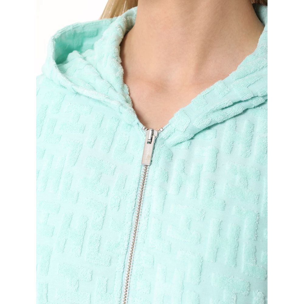 Hinnominate Green Cotton Sweater