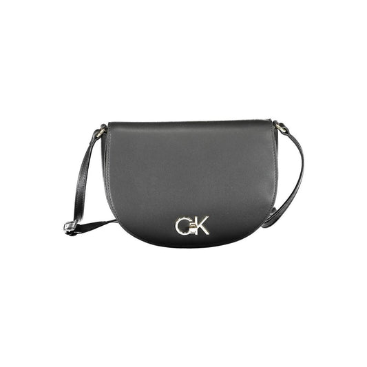Calvin Klein Črna poliestrska torbica
