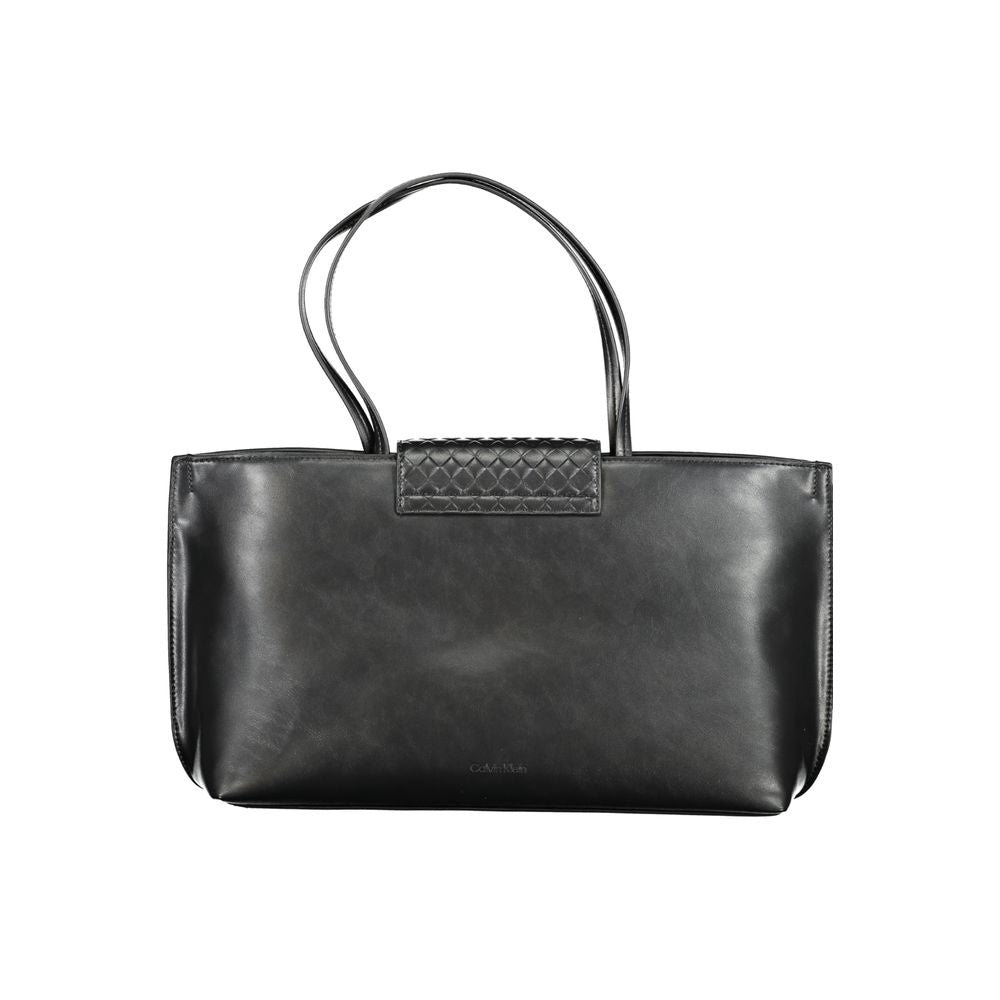 Calvin Klein Črna poliestrska torbica