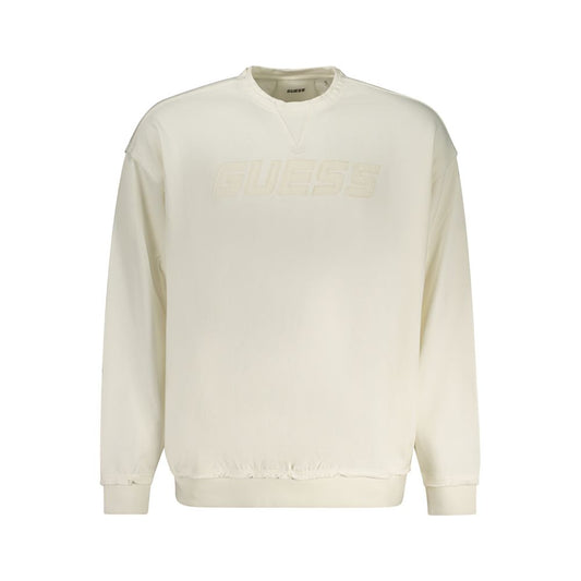 Guess Jeans White Cotton Sweater