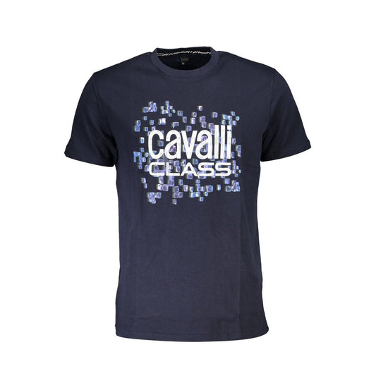 Cavalli Class Modra bombažna majica