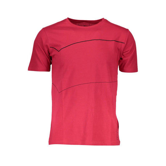 Gas Red Cotton T-Shirt