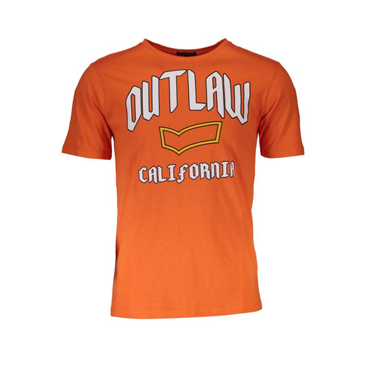 Gas Orange Cotton T-Shirt