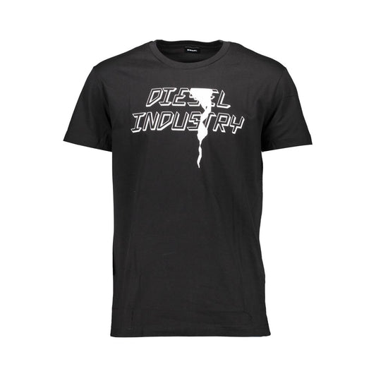 Diesel Black Cotton T-Shirt