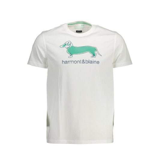 Harmont & Blaine White Cotton T-Shirt