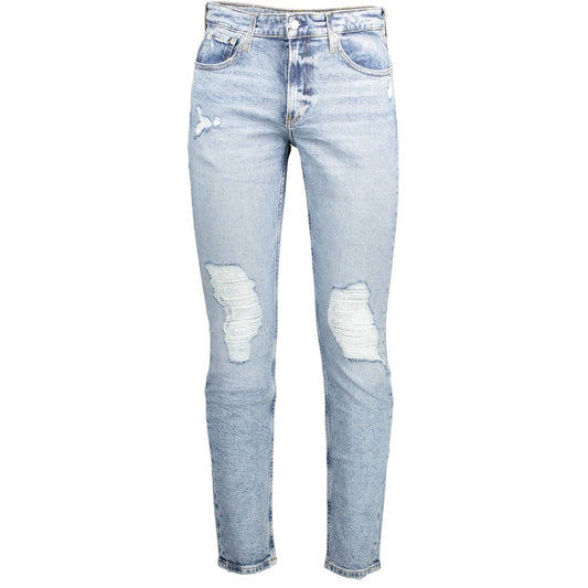 Calvin Klein Blue Cotton Jeans & Pant