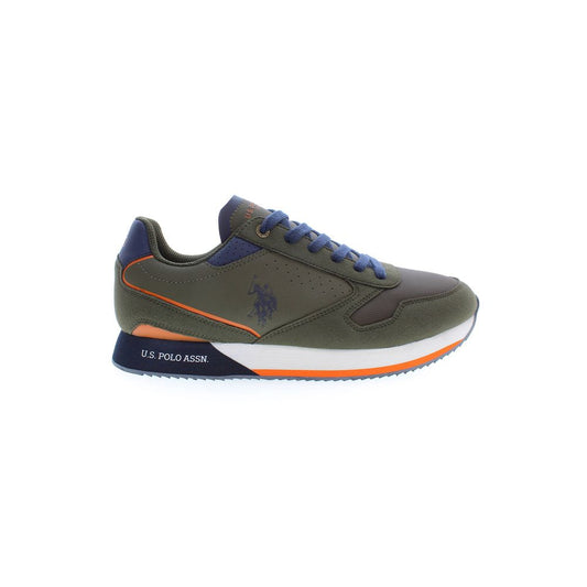 U.S. POLO ASSN. Green Polyester Sneaker