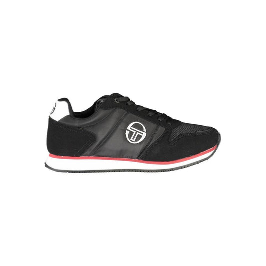 Sergio Tacchini Black Polyester Sneaker