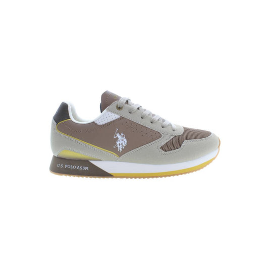 U.S. POLO ASSN. Beige Polyester Sneaker