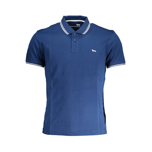 Bombažna polo majica Harmont & Blaine Blue